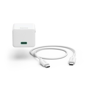 Incarcator rapid cu cablu USB-C, 20W, 1m, Alb - Img 4