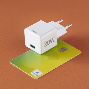 Incarcator rapid Hama, 20W, 1x USB C, 1x Lightning, Alb - Img 3
