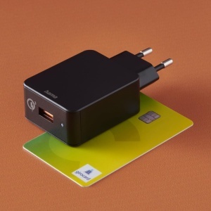 Incarcator rapid Hama Qualcomm Quick Charge 19,5W, USB-A, negru - Img 2