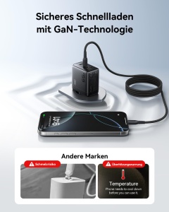 Incarcator rapid INIU 65W USB-C, 3-in-1, cu cablu USB-C 100W - Img 7