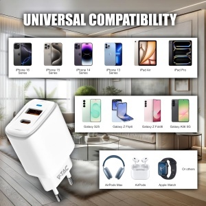 Incarcator rapid V-TAC 20W USB-C, compact, pentru iPhone si Samsung - Img 6