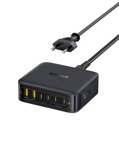 Incarcator USB C Baseus 120W, 6-Porturi, Incarcare Rapida 65W, Compact