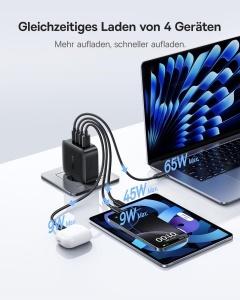 Incarcator USB-C Baseus Enerfill 140W, 4 porturi, compact, rapid - Img 5