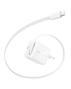 Incarcator USB-C Belkin 67W cu cablu retractabil de 1m, compact si rapid