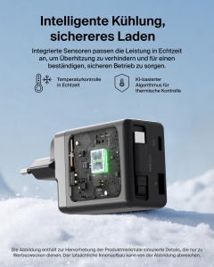 Incarcator USB-C Belkin UltraCharge 45W cu cablu retractabil, 2 porturi - Img 8