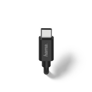 Incarcator USB C Hama 12W cu Cablu Integrat de 1m, Negru - Img 2