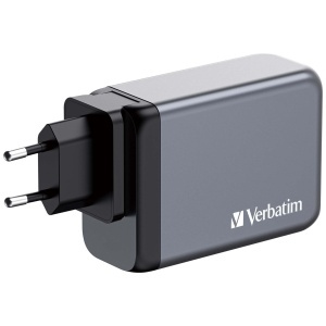Incarcator Verbatim GaN 240W, 4 Porturi USB-C, Compact si Usor - Img 2