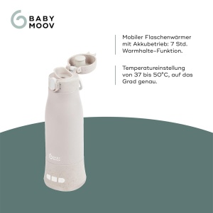 Incubator mobil pentru biberoane Babymoov Moov Feed, capacitate 340ml, USB - Img 3