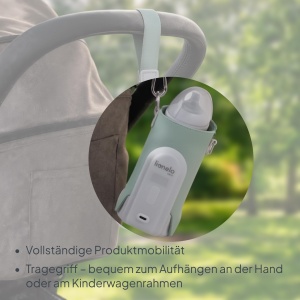 Incubator portabil LIONELO Thermup Go Evo pentru incalzirea laptelui, 4500 mAh - Img 3