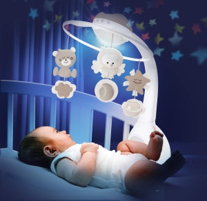 Infantino 3-in-1 Projektor Musik-Mobile Gri Functie Lumina si Sunete Naturale - Img 3
