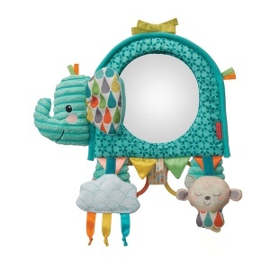 Infantino Go Gaga Activitate 3-in-1 pentru Bebelusi cu Oglinda Mare si Clipuri