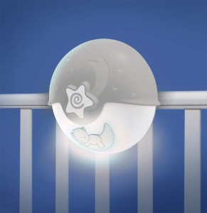 Infantino Proiector si Lumina de Noapte pentru Copii Gri Melodii si Senzori de Sunet - Img 3
