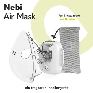 Inhalator LIONELO Nebi Air Mask, 6 ml, pentru copii si adulti - Img 2