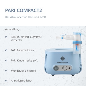 Inhalator PARI Compact2 pentru adulti si copii, usor de utilizat, eficient - Img 4
