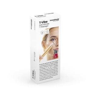 InnovaGoods T-Vibe Aparat de Masaj Facial Anti-Aging 6000 vpm Culoare Aurie Metal - Img 7