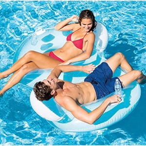 Intex 56800EU Pat dublu cu saltea pneumatica 58001 albastru 335 x 335 cm - Img 5