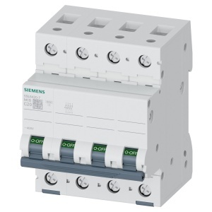Intrerupator de circuit Siemens 5SL6, 3 poli, 20A, 400V AC, 6 kA