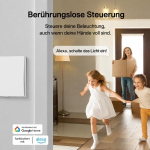 Intrerupator Inteligent Tapo S210, 1 Gang, Control Vocal, Alimentare cu Baterii - Img 4