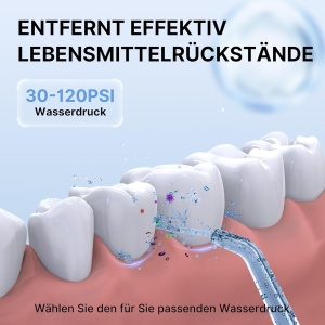Irigator oral TUREWELL, 310ML, 5 moduri, 4 duze, IPX7 - Img 2
