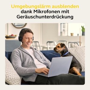 Jabra Evolve2 65 Flex - Casti Bluetooth stereo fara fir cu tehnologie Jabra ClearVoice Noise Cancelling si ANC hibrid - Certificat pentru MS Teams - Negru - Img 3