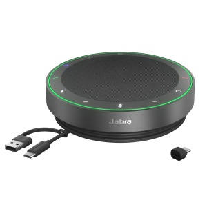 Jabra Speak2 75 Difuzor Portabil Bluetooth 4 Microfoane cu Anulare Zgomot Certificat Microsoft Teams Gri Inchis