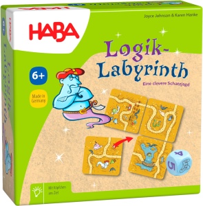 Joc de societate HABA 301886 - Labirintul Logik, 2-4 jucatori, 10-15 minute