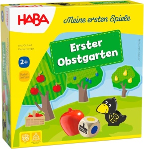 Joc de societate HABA Erster Obstgarten, pentru 2-4 ani, din lemn, joc cooperativ