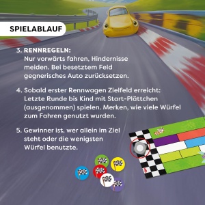 Joc de societate HABA Monza joc de curse cu 6 masini colorate, pentru copii de la 5 ani - Img 7