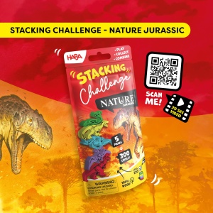 Joc de Stivuire HABA Stacking Challenge Jurassic, pentru copii de la 8 ani, 300 provocari - Img 5