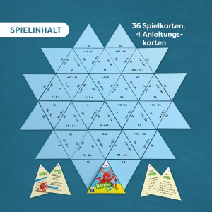 Joc educational HABA Learning Star Rechnen - 36 carti, pentru invatarea matematicii, pentru copii de la 7 ani - Img 5