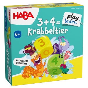 Joc educativ HABA 3 4 Krabbeltier - invatare matematica pentru copii