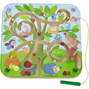 Joc magnetic HABA Baumlabyrinth 301057 pentru copii 2 ani din lemn dezvoltare logica si motricitate