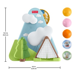 Jucarie Activitate Fisher-Price Camping-Freunde Kullerberg cu 5 Bile pentru Bebei - Img 7