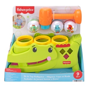 Jucarie Activitate Fisher-Price Sit Tap Rolligator, cu 3 Bile si Ciocanel - Img 6
