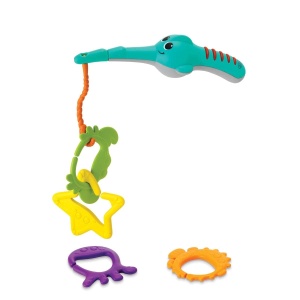 Jucarie de Baie Infantino Fischspass cu 1 Caine si 3 Figuri Marine, Multicolor - Img 4
