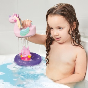 Jucarie de baie TOMY Toomies Peppa Pig cu figurine si unicorn, pentru copii 18 - Img 6