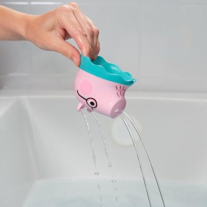 Jucarie de baie Toomies Peppa Pig - Set 4 figurine, usor de curatat, pentru copii de la 18 luni - Img 5