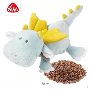 Jucarie de plus Fehn Warming Animal Dragon - Perna linistitoare cu seminte de struguri pentru bebelusi in aspect de jucarie moale Draguta Dragon - Perna de caldura Jucarie de plus calda pentru relaxare pentru bebelusi si copii mici de la 0+ luni - Img 5