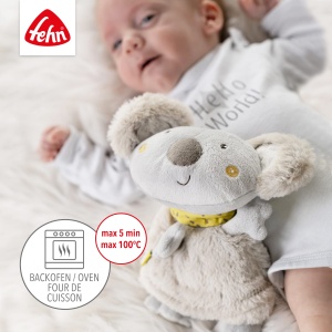 Jucarie de plus Fehn Warming Animal Koala - Perna linistitoare cu seminte de struguri pentru bebelusi in aspect dragut de animal de plus Koala - Perna de caldura Jucarie de plus calda pentru relaxare pentru bebelusi si copii mici de la 0+ luni - Img 3