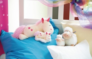 Jucarie de plus NICI Einhorn Star Bringer 22 cm Unicorn gri super moale pentru copii si adulti - Img 6