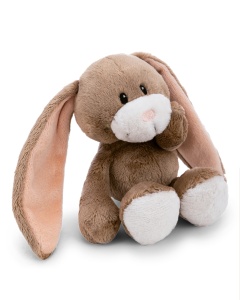Jucarie de plus NICI Hase Lopino 20cm, culoare maro-alb, in cutie cadou