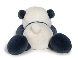 Jucarie de plus NICI Love Panda 20cm - negru, moale, cu inima roz - Img 3