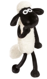 Jucarie de plus NICI Shaun Oaia 25 cm - Moale, NeagraAlba, pentru toate varstele