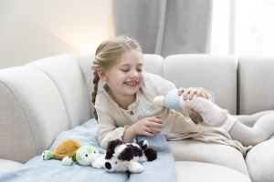 Jucarie de Plus Rata NICI 25cm - Culoare Maro, Design Dragut, Ideal pentru Copii si Adulti - Img 7