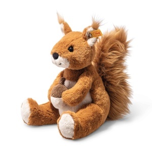 Jucarie de Plus Steiff Phil Veverita 20cm, Culoare Rotbuna, Usor de Curatat