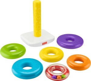 Jucarie de Stivuire Fisher-Price GJW15, 38 cm, 6 Ringi Colorati - Img 4