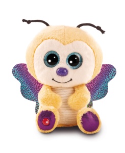 Jucarie din plus NICI GLUBSCHIS Sunshine Lou 15cm galben aripi stralucitoare - Img 2