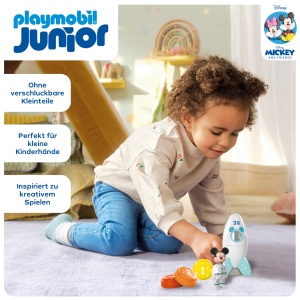 Jucarie educativa Mickey Maus - Racheta de spatiu, din plastic biobazat, pentru copii 1-4 ani - Img 3