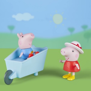 Jucarie educativa Peppa Pig Peppas Gartenspas cu 2 figurine si accesorii, pentru copii 3 - Img 6
