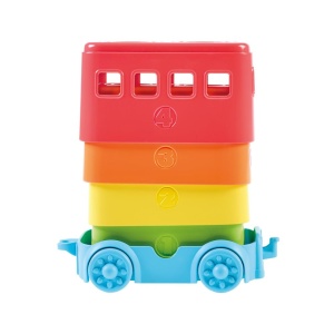 Jucarie educativa Toomies Tomy Autobuz cu blocuri colorate, pentru copii de 12 luni - Img 2